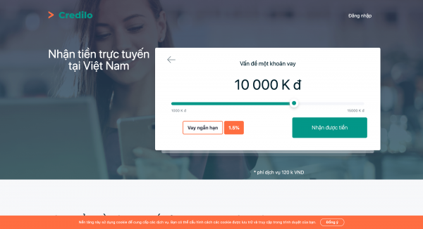 Credilo – Vay siêu tốc lên đến 30.000.000 VND