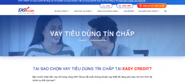 Easy Credit – Vay siêu tốc lên đến 35.000.000 VND