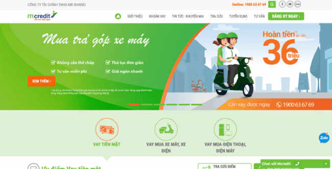 Mcredit – Vay siêu tốc lên đến 70.000.000 VND