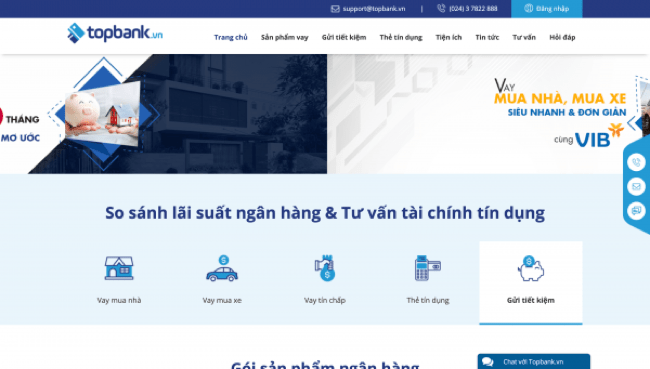 Topbank – Vay siêu tốc lên đến 1.000.000.000 VND